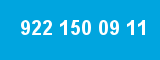 922 150 09 11